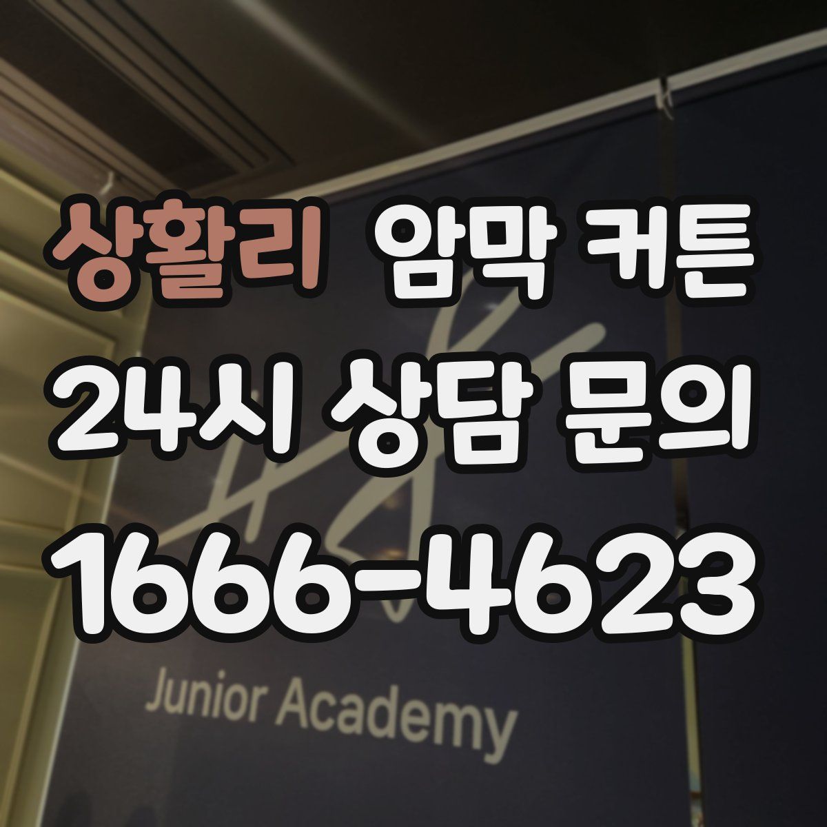 상활리 암막 커튼