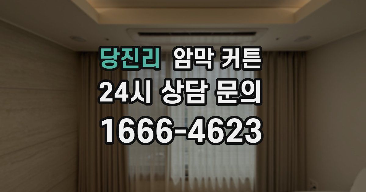 당진리 암막 커튼
