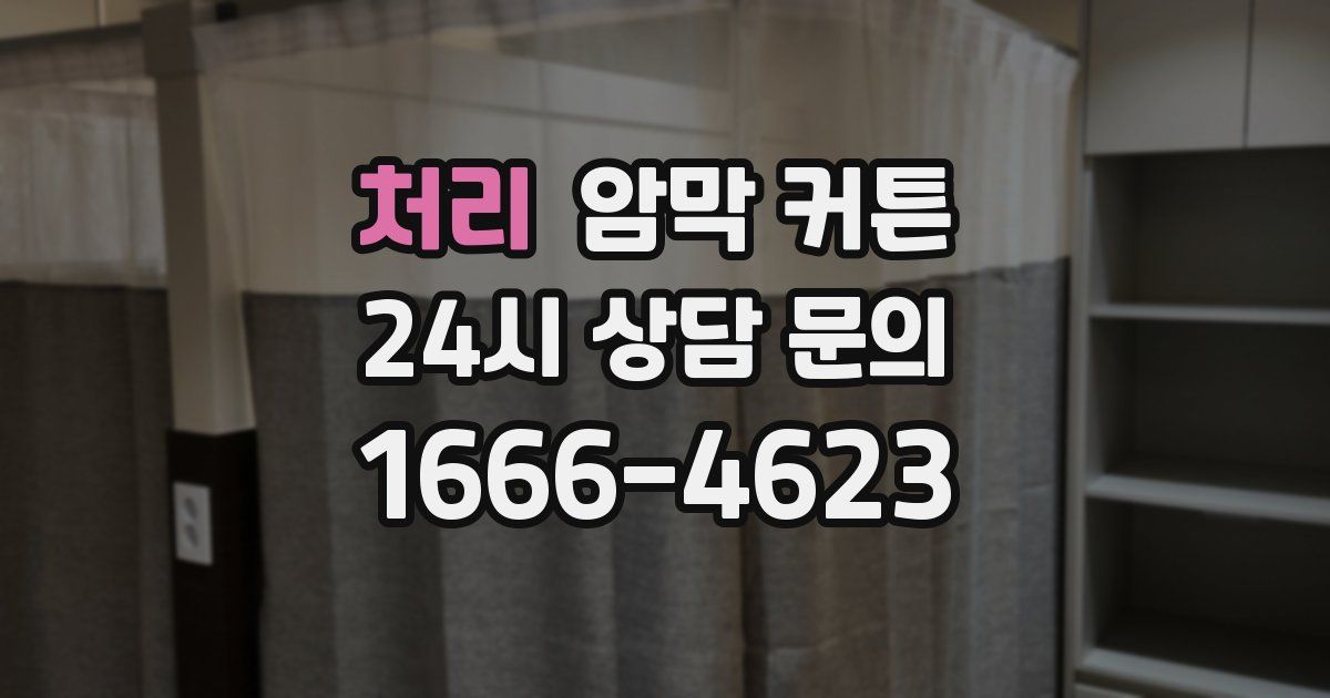 처리 암막 커튼