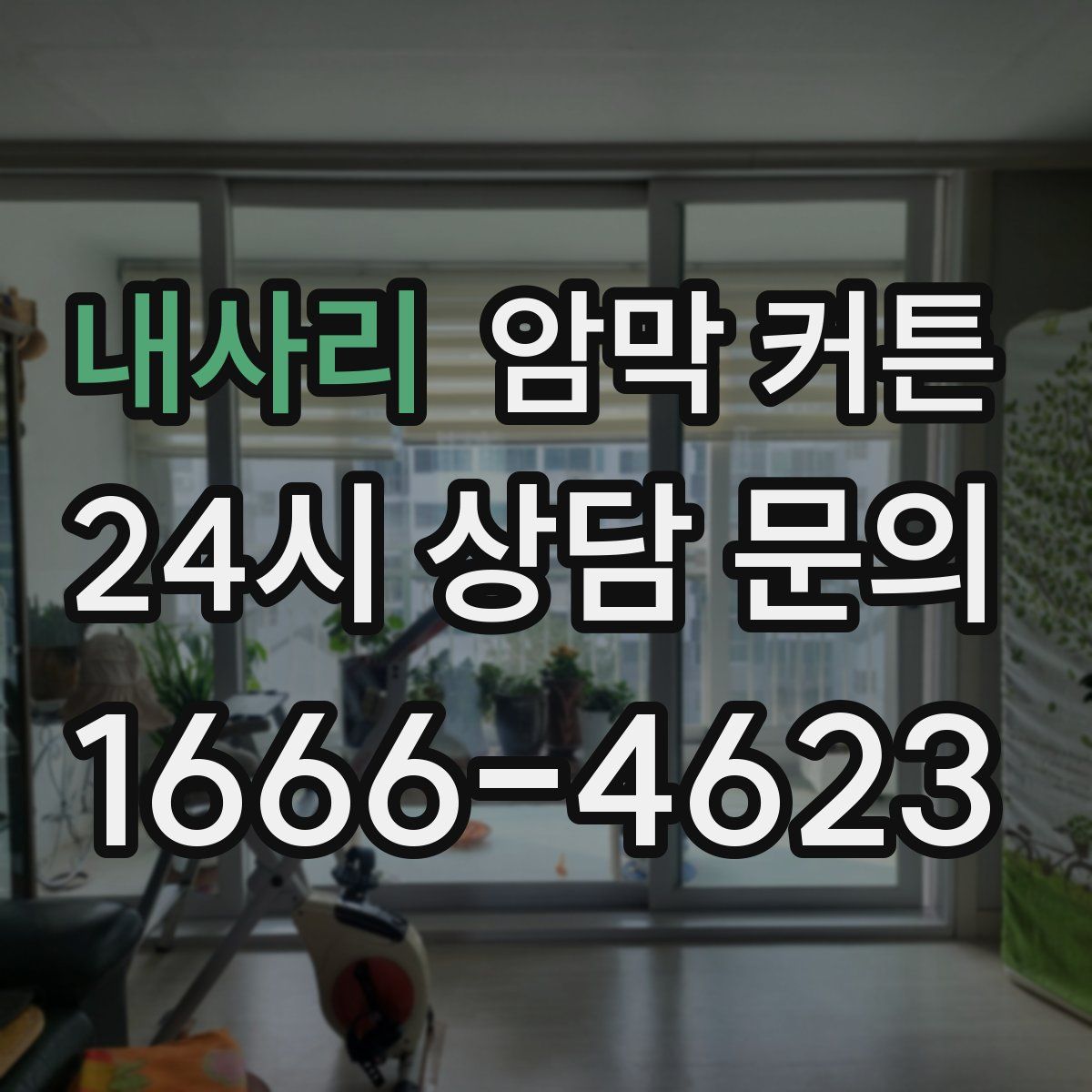 내사리 암막 커튼