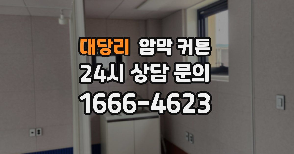 대당리 암막 커튼