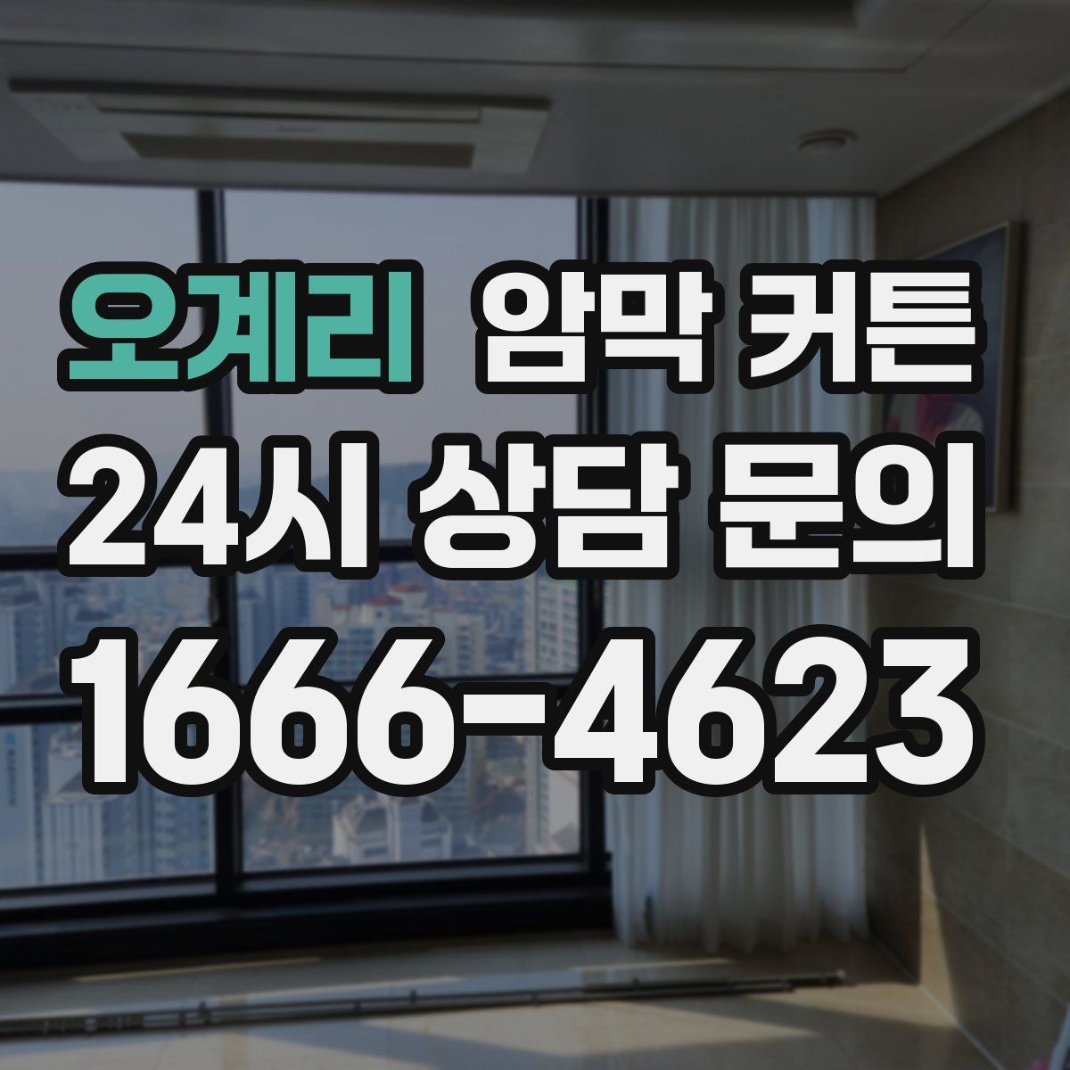 오계리 암막 커튼