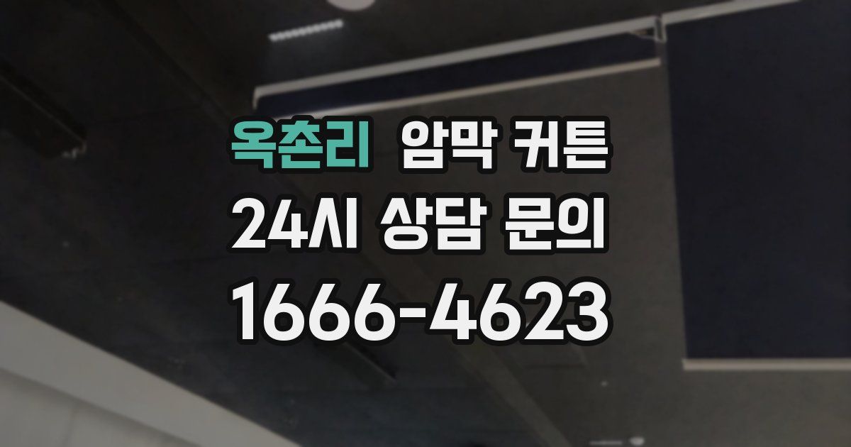 옥촌리 암막 커튼