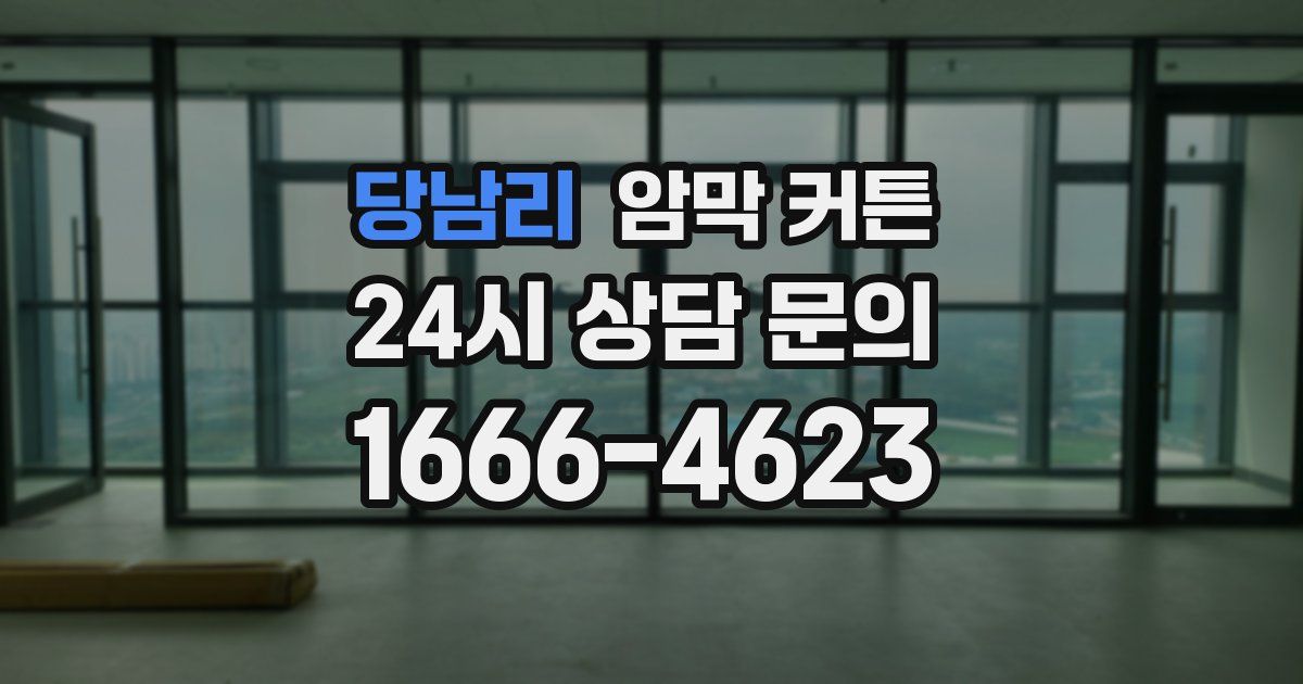 당남리 암막 커튼