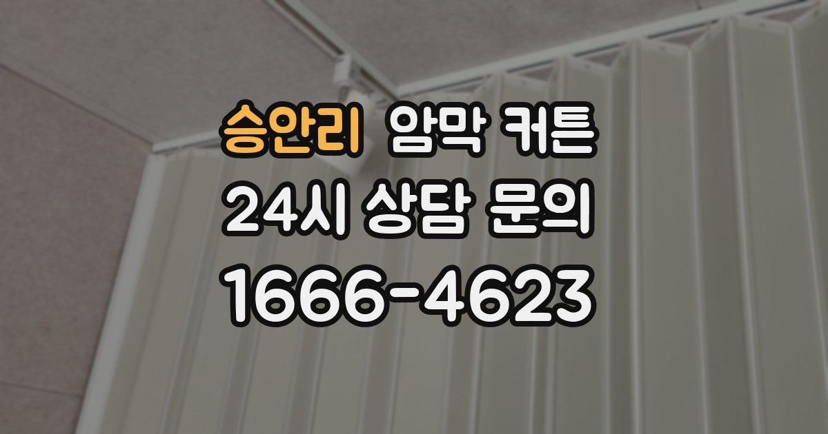 승안리 암막 커튼