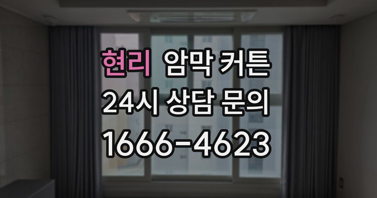 현리 암막 커튼
