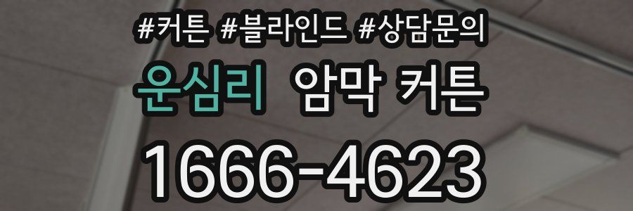 운심리 암막 커튼