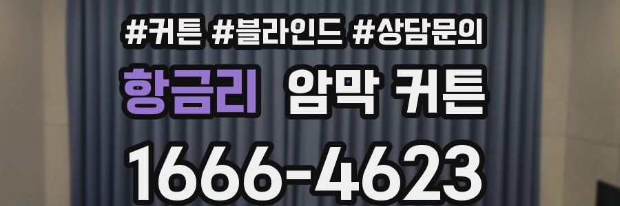 항금리 암막 커튼