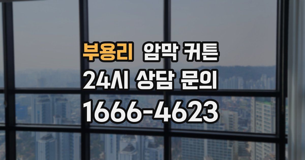 부용리 암막 커튼