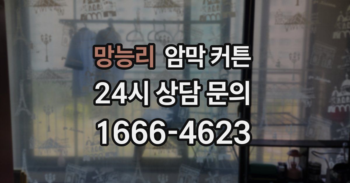 망능리 암막 커튼