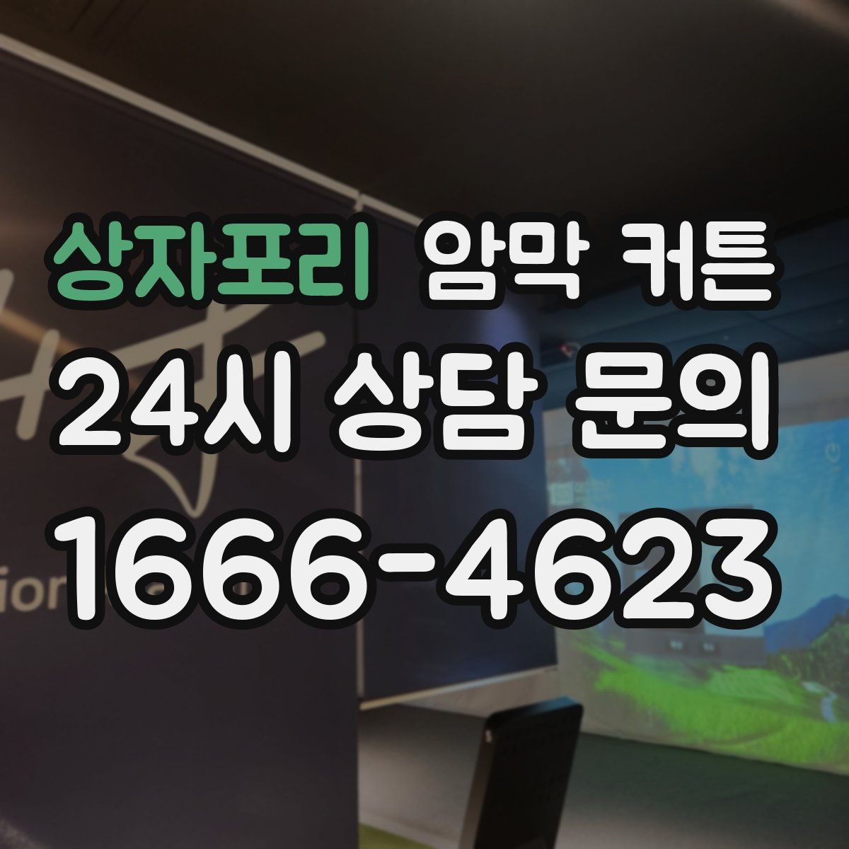 상자포리 암막 커튼