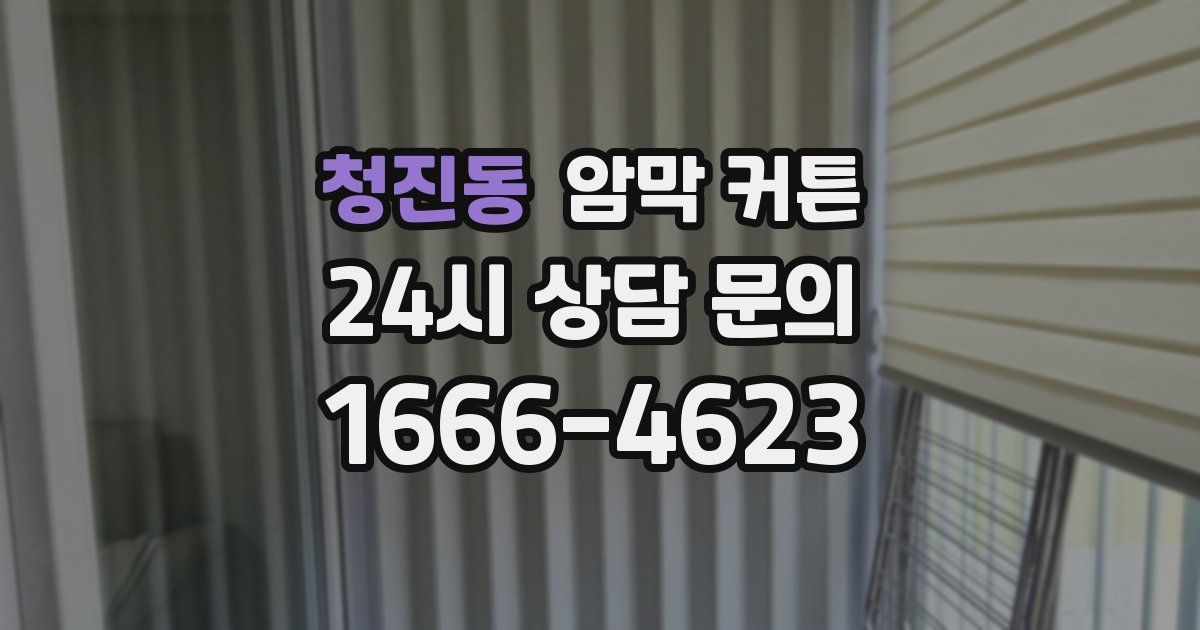 청진동 암막 커튼