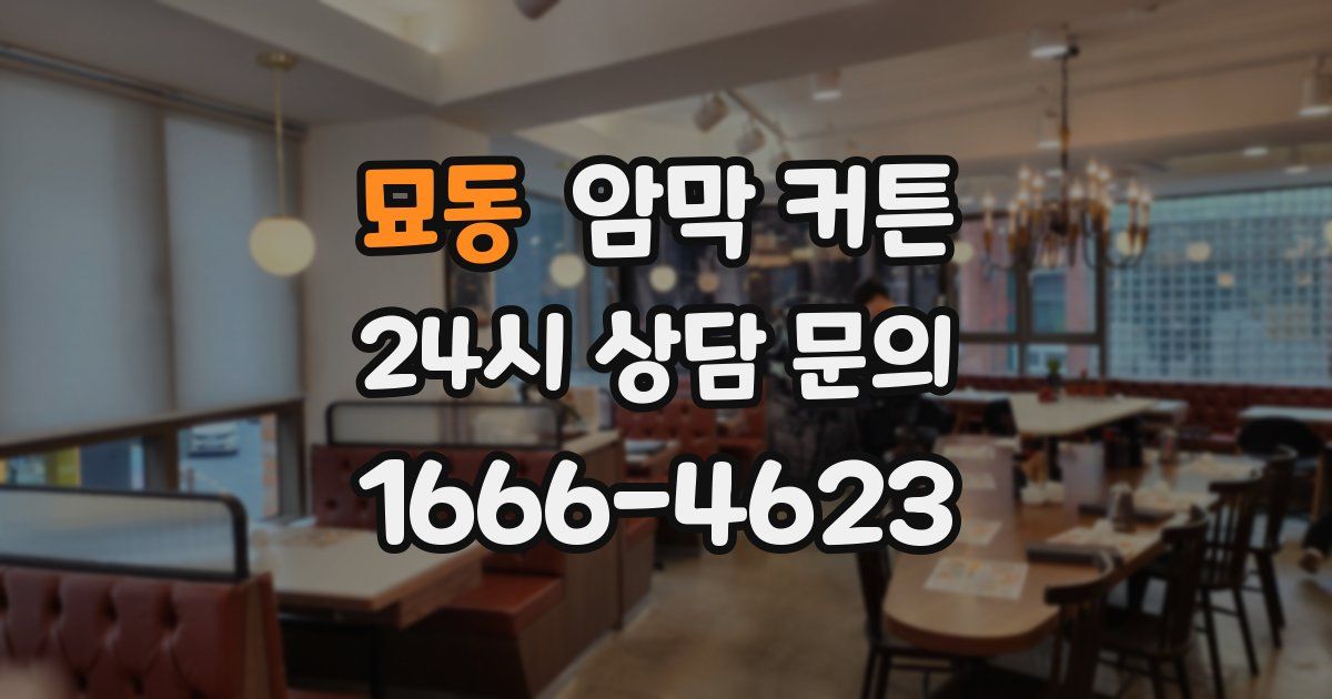 묘동 암막 커튼