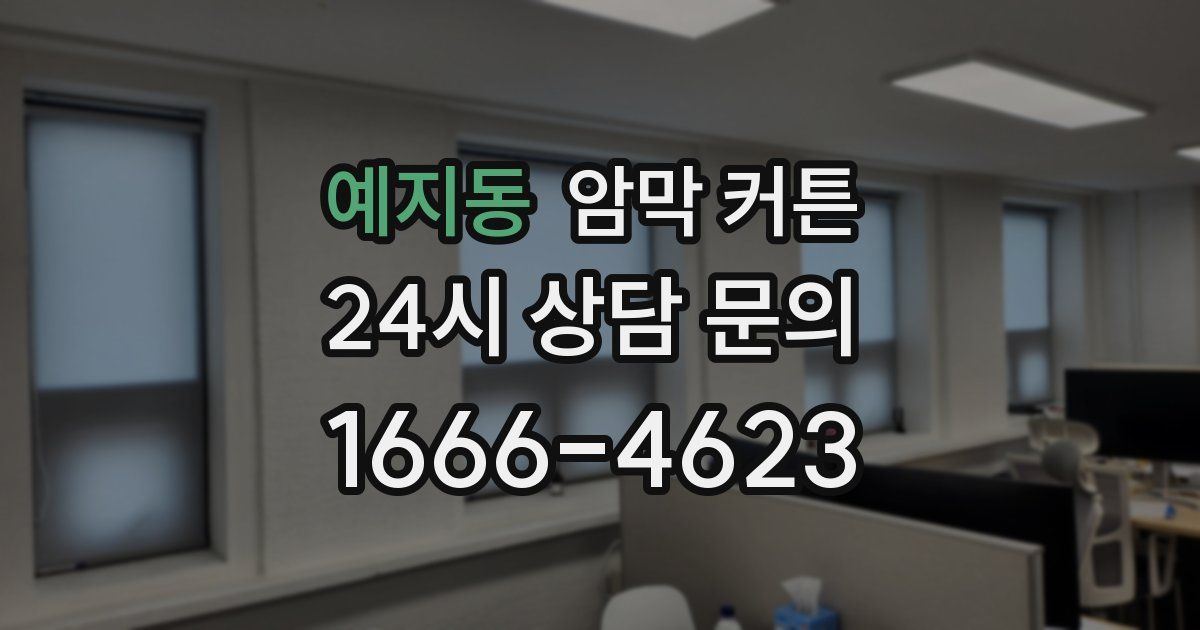 예지동 암막 커튼