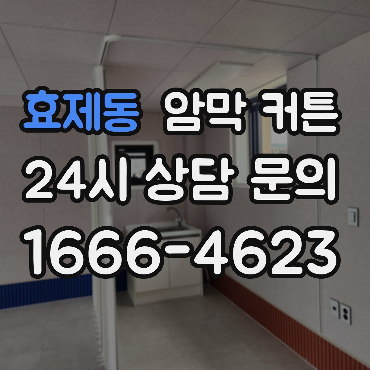 효제동 암막 커튼