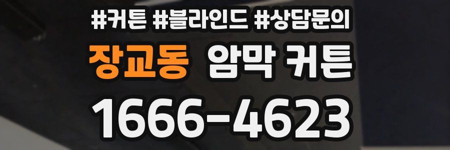 장교동 암막 커튼