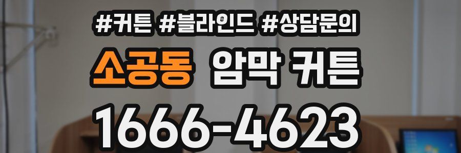 소공동 암막 커튼