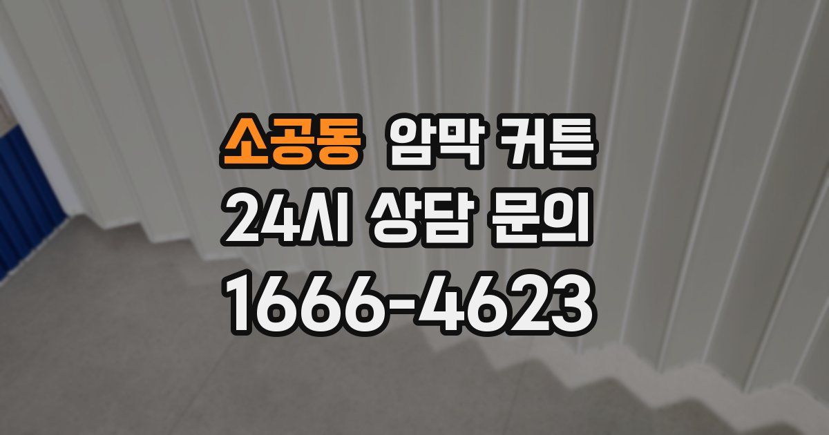 소공동 암막 커튼