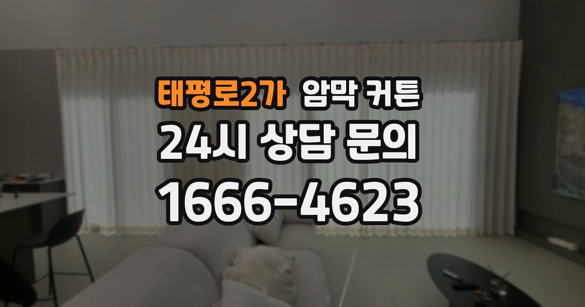 태평로2가 암막 커튼