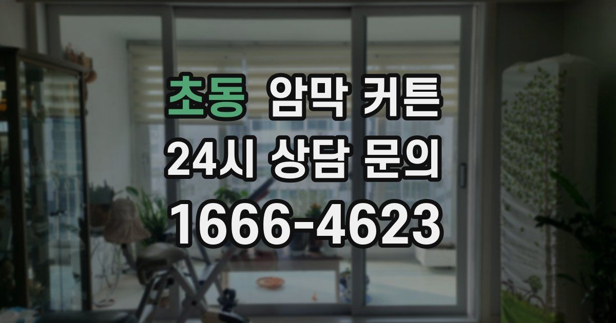 초동 암막 커튼