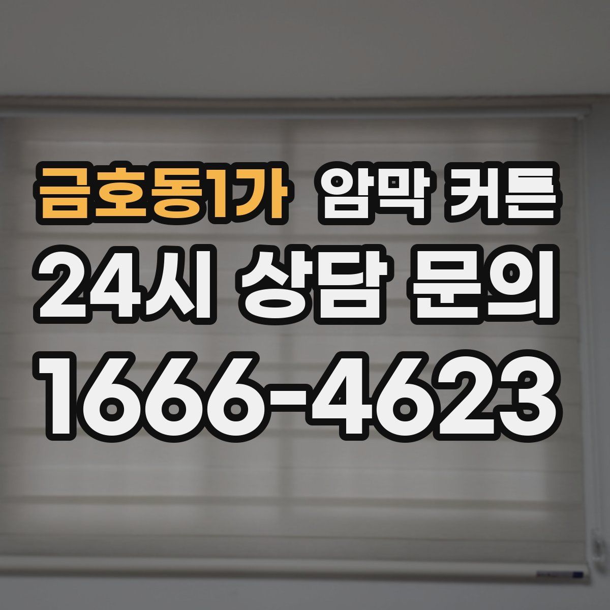 금호동1가 암막 커튼