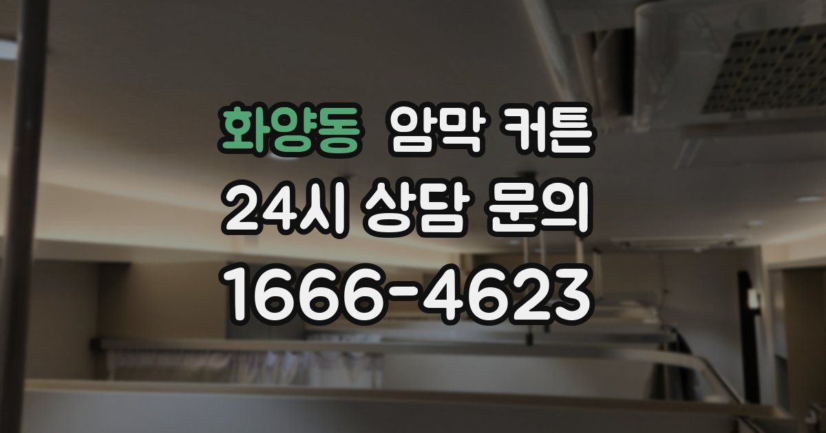 화양동 암막 커튼