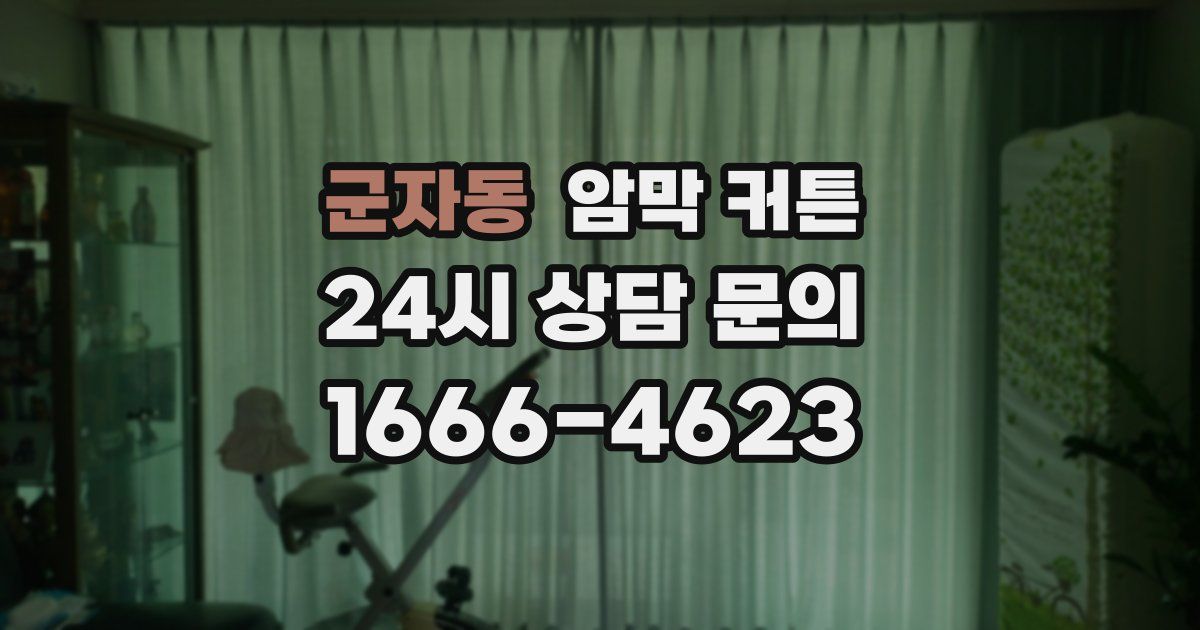 군자동 암막 커튼