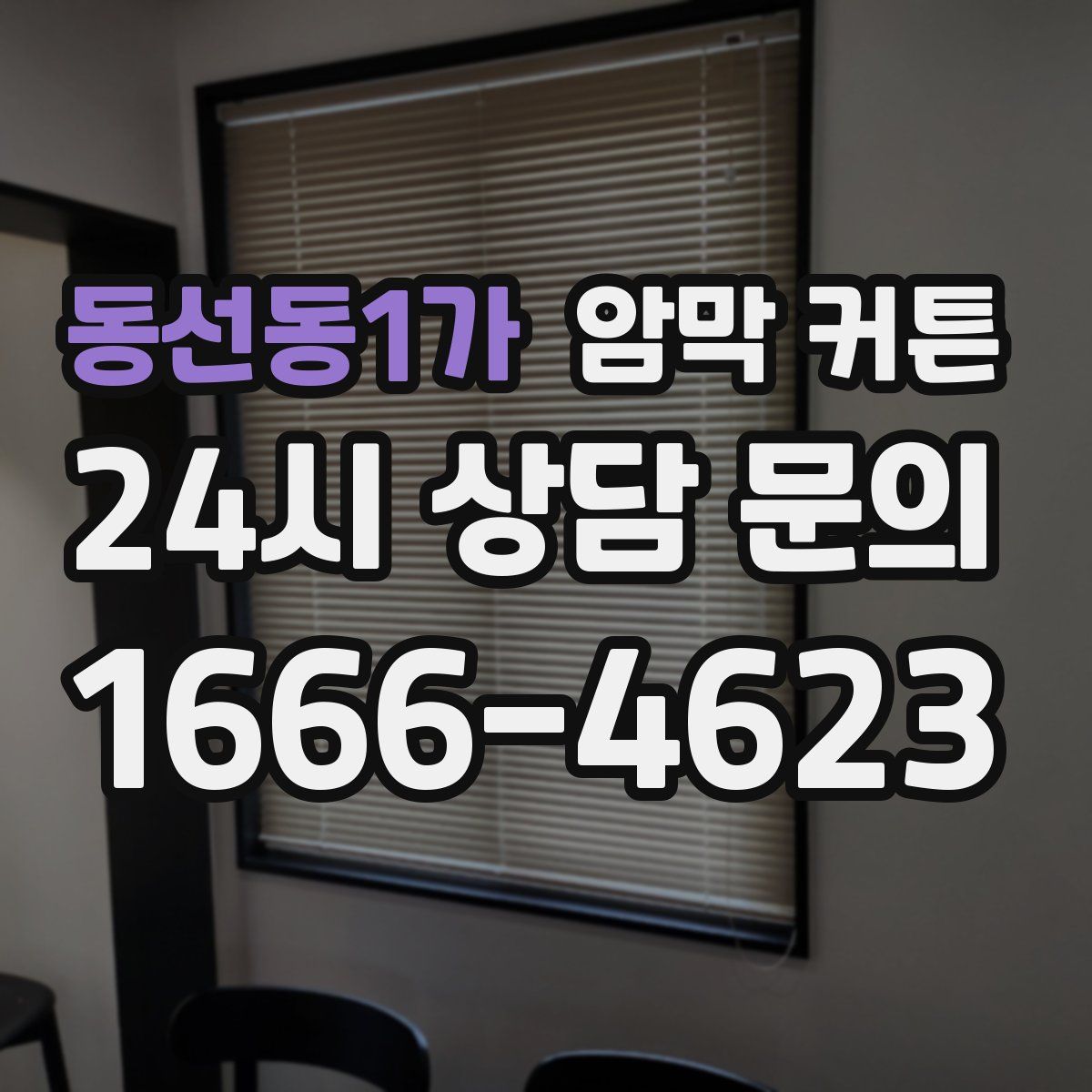 동선동1가 암막 커튼