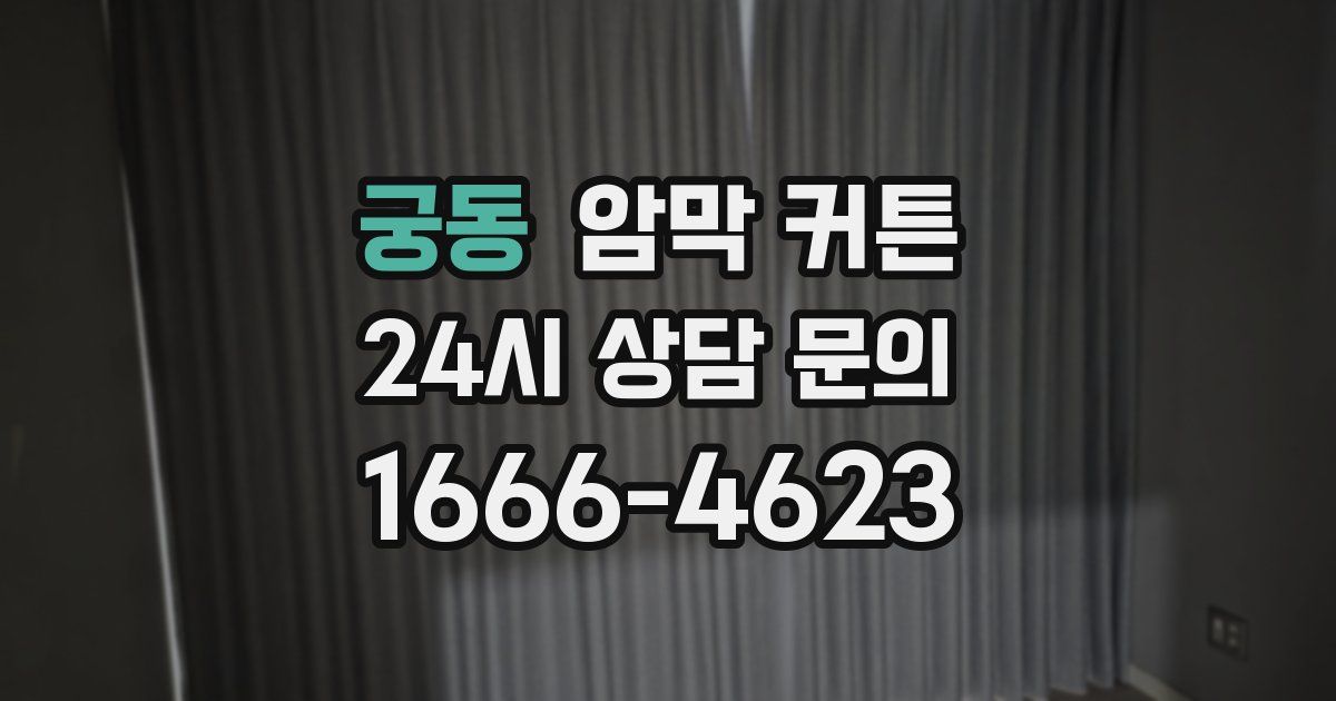 궁동 암막 커튼