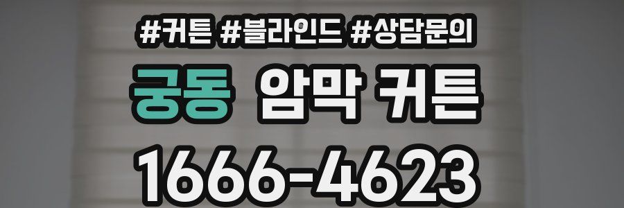 궁동 암막 커튼