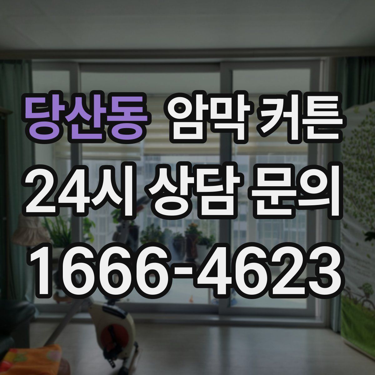 당산동 암막 커튼
