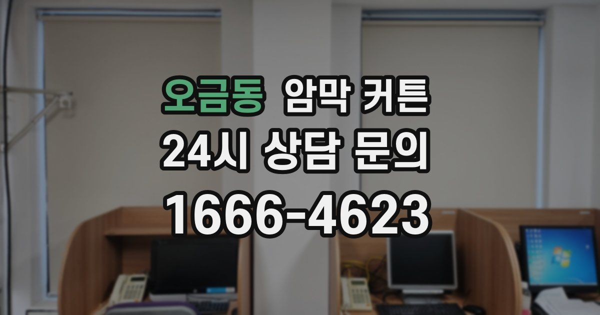 오금동 암막 커튼