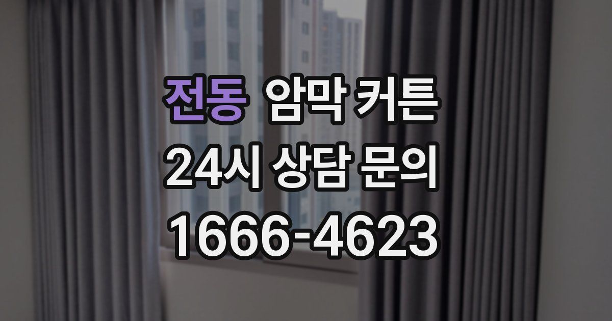 전동 암막 커튼
