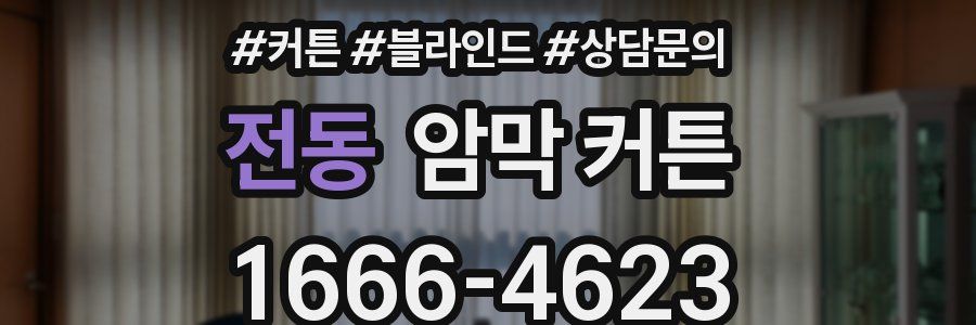 전동 암막 커튼