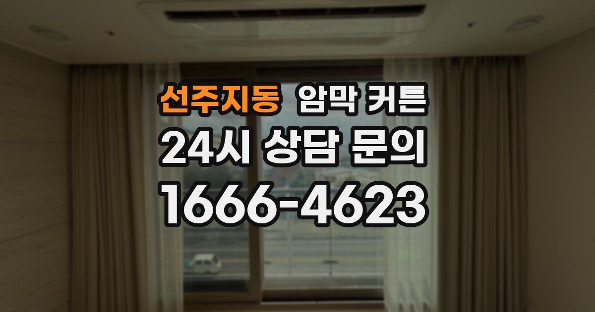 선주지동 암막 커튼