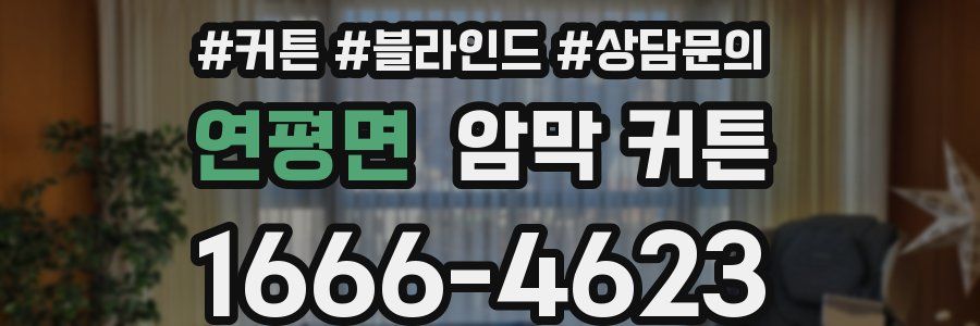 연평면 암막 커튼