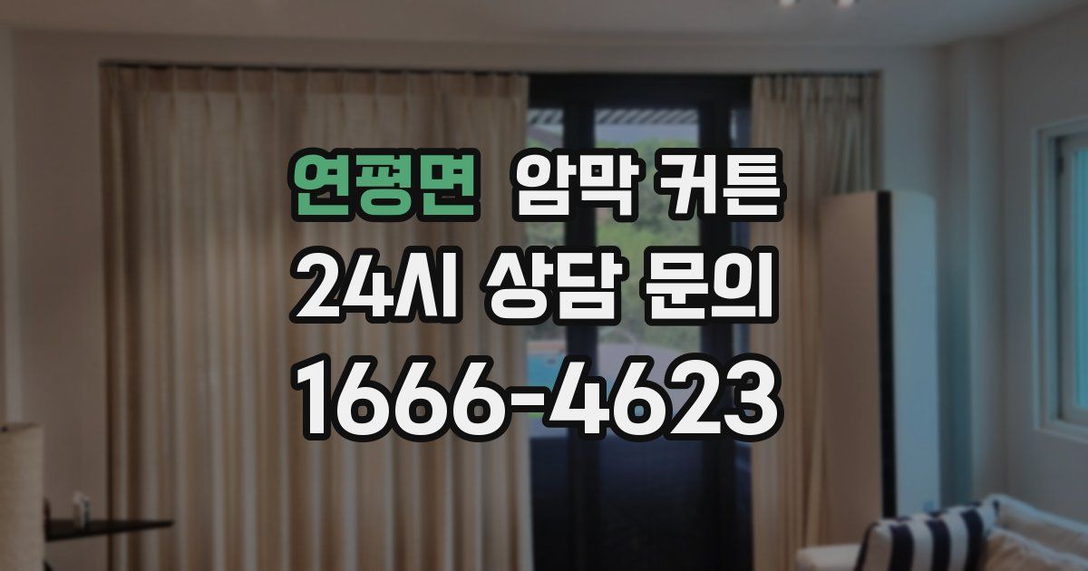 연평면 암막 커튼