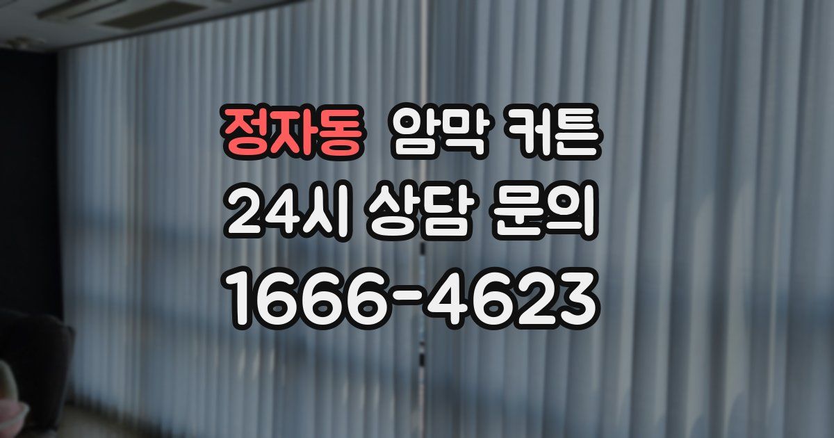 정자동 암막 커튼
