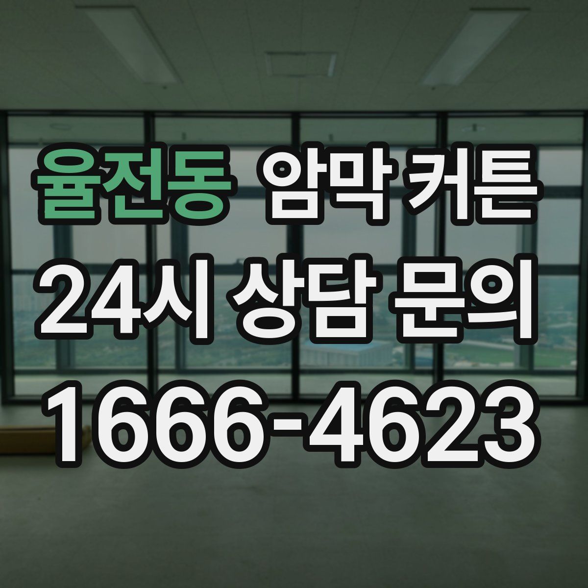 율전동 암막 커튼