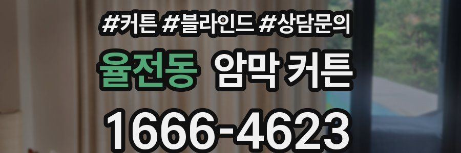 율전동 암막 커튼