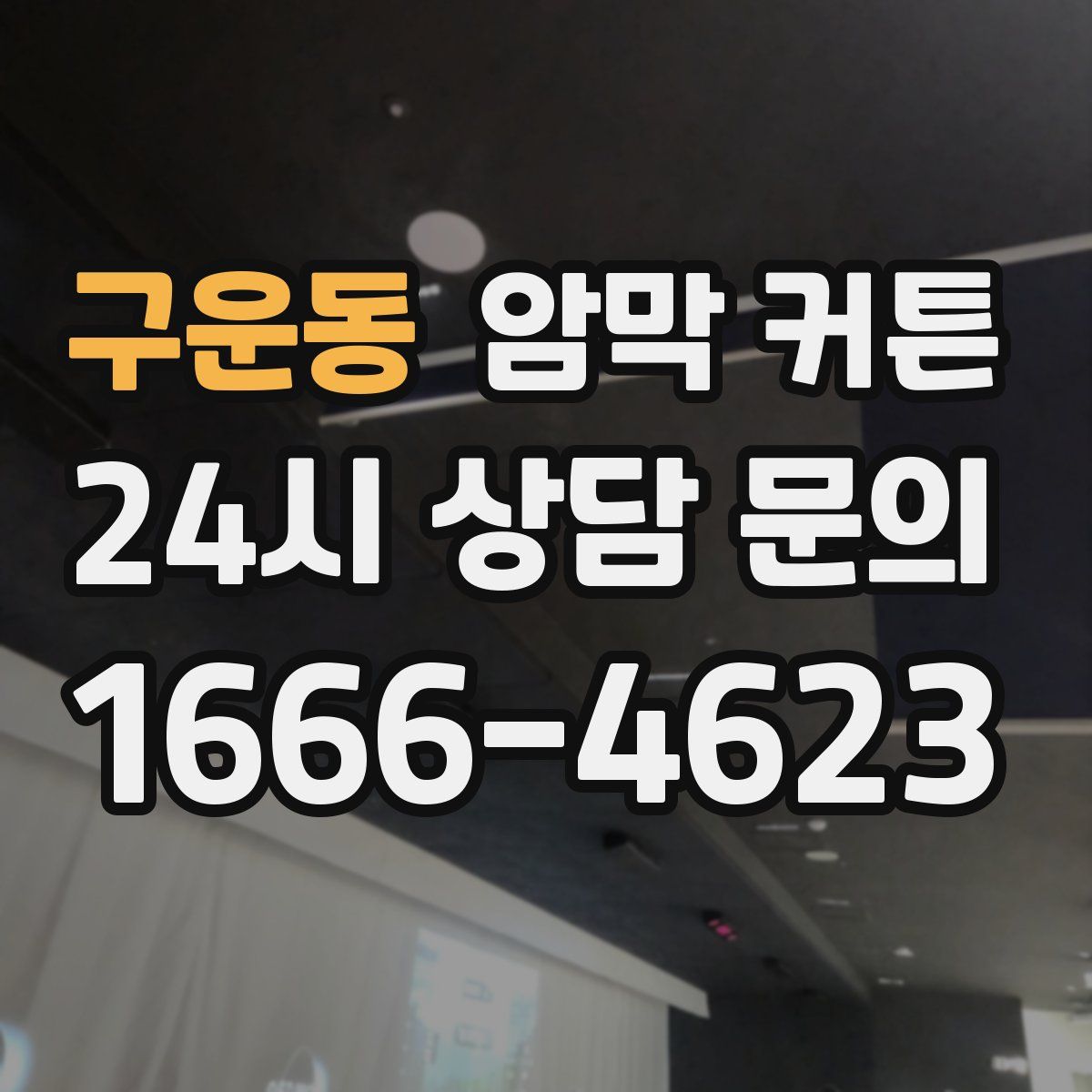구운동 암막 커튼