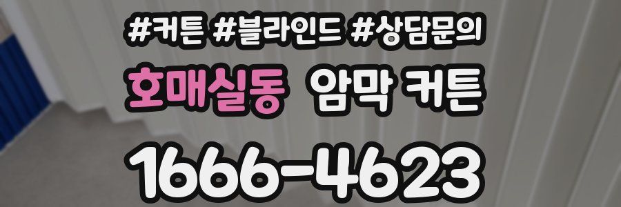 호매실동 암막 커튼