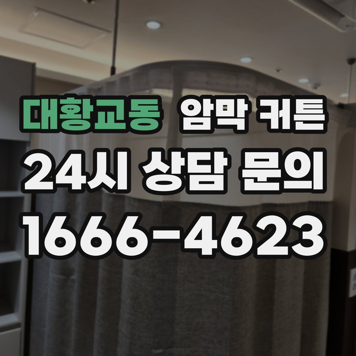 대황교동 암막 커튼