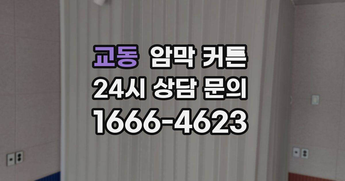 교동 암막 커튼