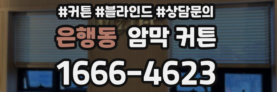 은행동 암막 커튼