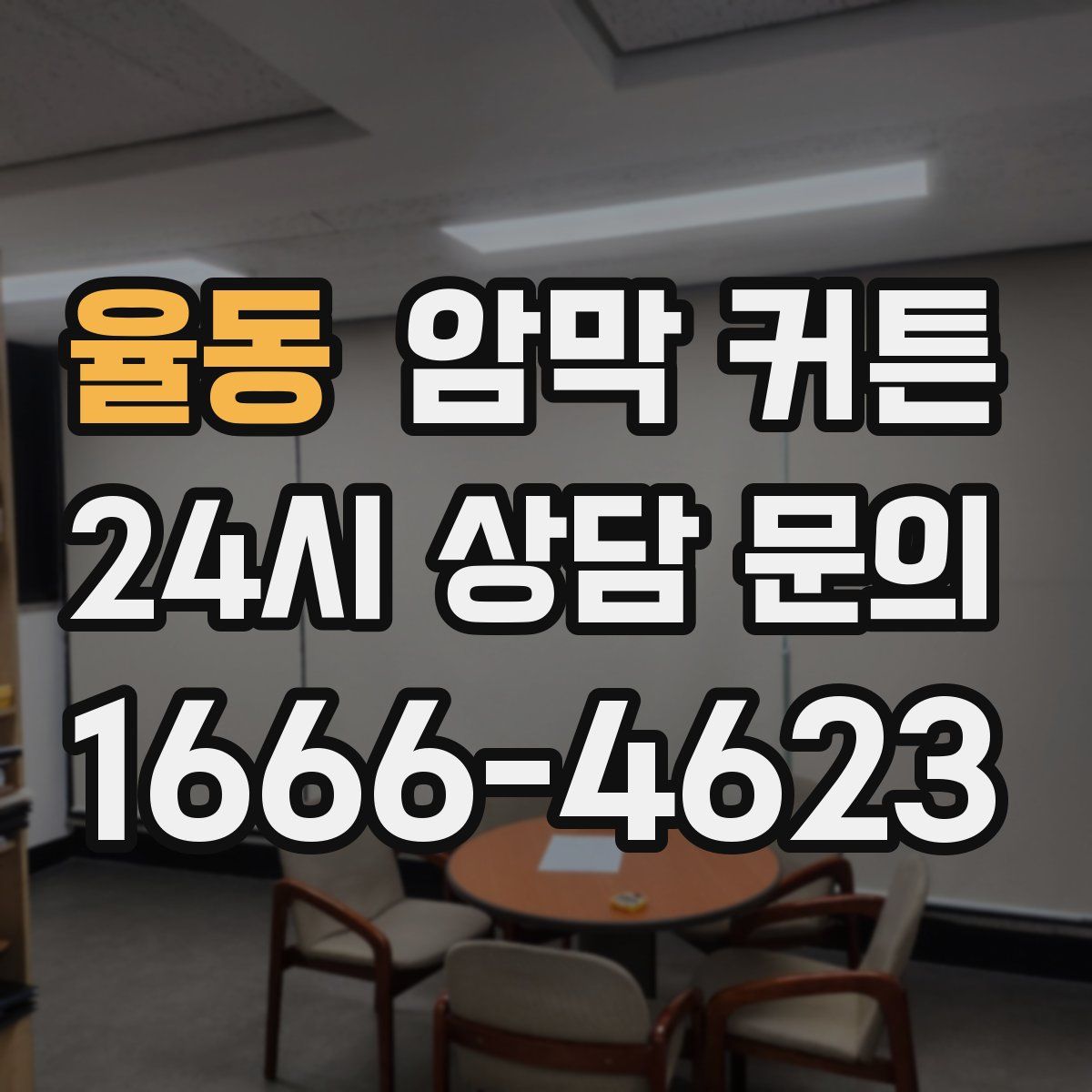 율동 암막 커튼