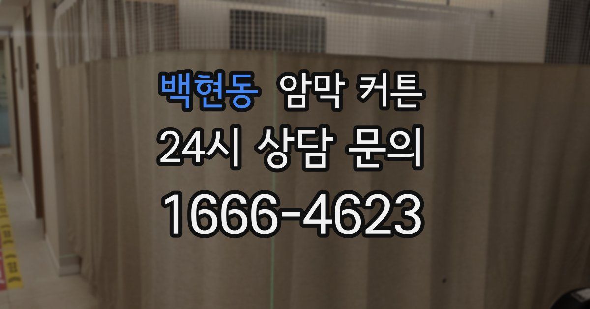 백현동 암막 커튼