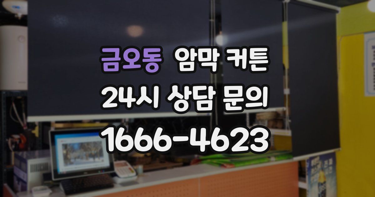 금오동 암막 커튼
