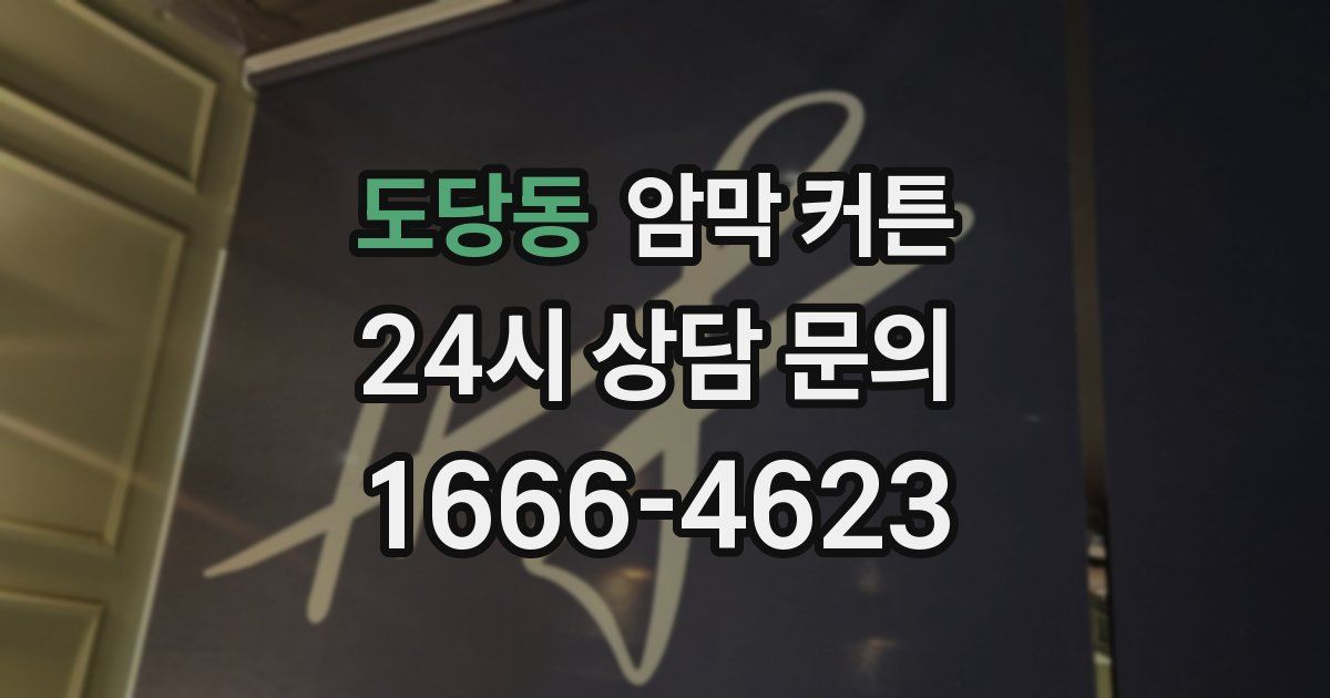 도당동 암막 커튼