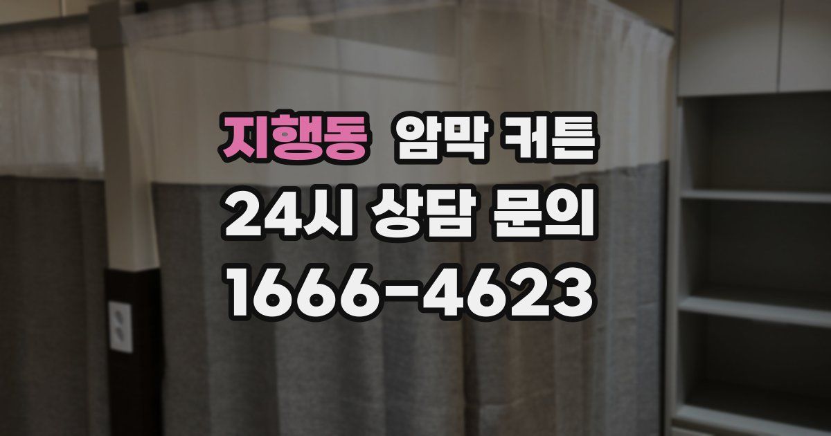 지행동 암막 커튼